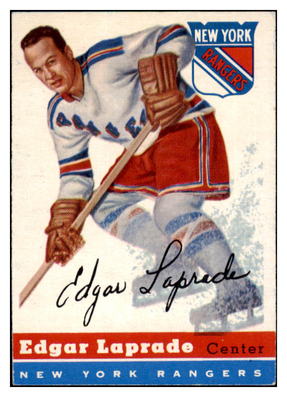 1954 Topps Hockey #056 Edgar Laprade Rangers EX-MT 486656
