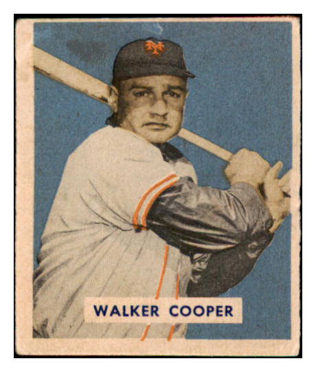 1949 Bowman Baseball #117 Walker Cooper Giants VG 486678