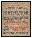 1949 Bowman Baseball #082 Joe Page Yankees VG/VG-EX 486700