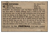 1952 Bowman Large Football #040 Steve Dowden Packers EX-MT 486748