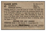1952 Bowman Large Football #041 Claude Hipps Steelers EX 486749