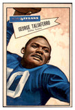 1952 Bowman Large Football #089 George Taliaferro Texans EX 486793