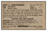 1952 Bowman Large Football #129 Jack Christiansen Lions VG-EX 486835