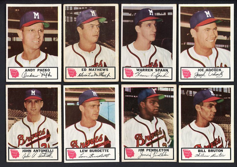 1953 Johnston Cookies Set Mathews Spahn Pafko 486927