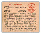 1950 Bowman Baseball #237 Bill Salkeld White Sox EX-MT 487084