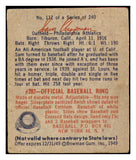 1949 Bowman Baseball #112 Sam Chapman A's VG-EX 487483
