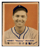 1949 Bowman Baseball #127 Henry Majeski A's VG-EX Script 487512
