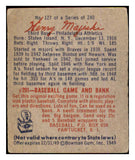 1949 Bowman Baseball #127 Henry Majeski A's VG-EX Script 487512