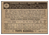 1952 Topps Baseball #044 Con Dempsey Phillies VG Black 487971