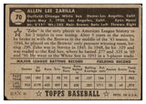 1952 Topps Baseball #070 Al Zarilla White Sox Good Black 488024