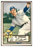 1952 Topps Baseball #133 Al Widmar White Sox VG 488176