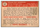 1952 Topps Baseball #167 Bill Howerton Pirates GD-VG 488248