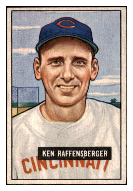 1951 Bowman Baseball #048 Ken Raffensberger Reds EX-MT 488539