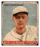 1933 Goudey #131 Fred Frankhouse Braves Fair 488750