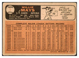 1966 Topps Baseball #001 Willie Mays Giants Good 489156