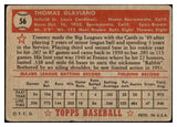 1952 Topps Baseball #056 Tommy Glaviano Cardinals Good Red 489295
