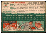 1954 Topps Baseball #032 Duke Snider Dodgers Fair 489721