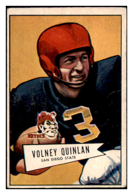 1952 Bowman Small Football #109 Volney Quinlan Rams EX+ 489820