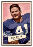 1952 Bowman Small Football #100 Dick Alban Washington EX+ 489834