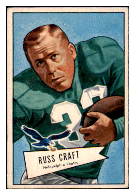 1952 Bowman Small Football #116 Russ Craft Eagles VG-EX 489841