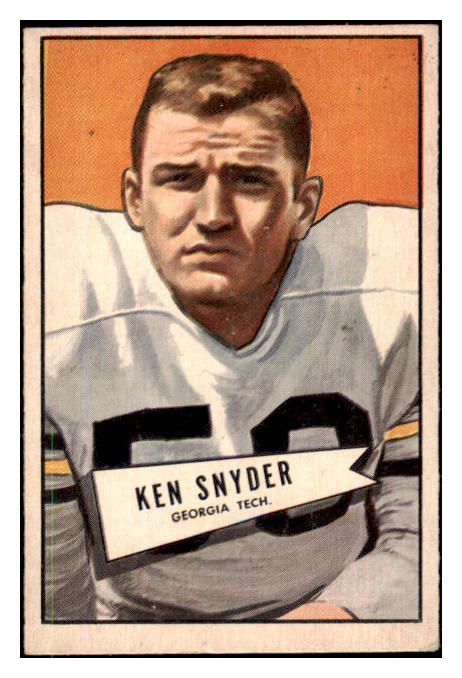 1952 Bowman Small Football #022 Kenneth Snyder Eagles EX-MT 489854