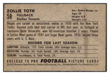 1952 Bowman Small Football #058 Zollie Toth Texans EX-MT 489860