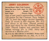 1950 Bowman Baseball #047 Jerry Coleman Yankees EX 490313