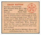 1950 Bowman Baseball #026 Grady Hatton Reds VG 490385