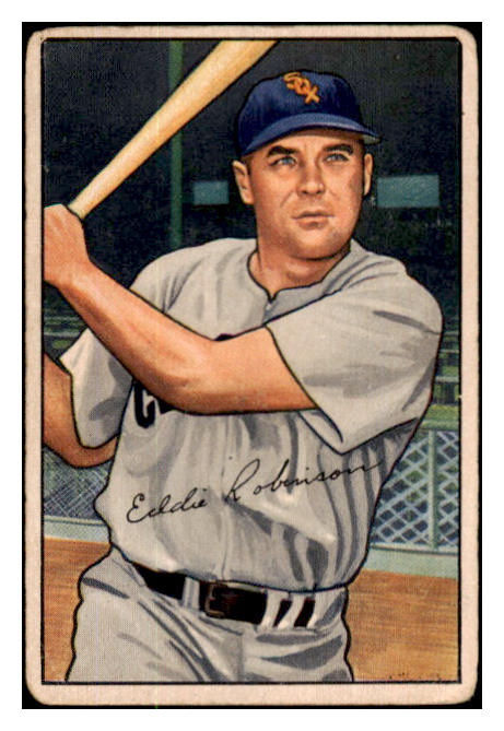 1952 Bowman Baseball #077 Eddie Robinson White Sox VG 490424