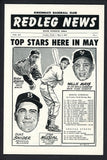 1954 1955 Cincinnati Redleg News Lot Of 3 Mays Musial Snider 490681