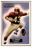 1955 Bowman Football #133 Vic Janowicz Washington EX-MT 490976