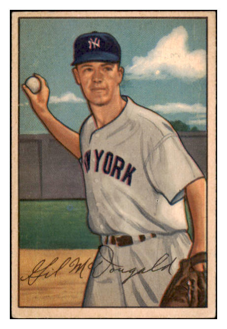 1952 Bowman Baseball #033 Gil McDougald Yankees EX 491021