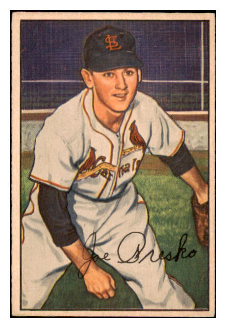 1952 Bowman Baseball #062 Joe Presko Cardinals EX 491047