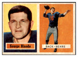 1957 Topps Football #031 George Blanda Bears NR-MT 491381