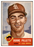 1953 Topps Baseball #269 Duane Pillette Browns GD-VG 491736