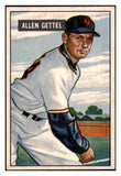 1951 Bowman Baseball #304 Allen Gettel Giants EX-MT 492193