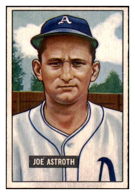 1951 Bowman Baseball #298 Joe Astroth A's EX-MT 492195