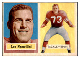 1957 Topps Football #006 Leo Nomellini 49ers EX 492283