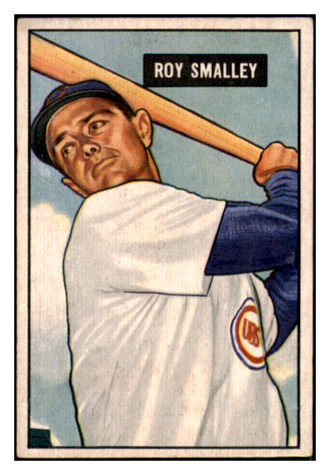 1951 Bowman Baseball #044 Roy Smalley Cubs EX 492539