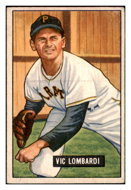 1951 Bowman Baseball #204 Vic Lombardi Pirates VG-EX 492674