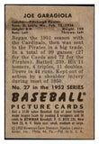 1952 Bowman Baseball #027 Joe Garagiola Pirates EX 492764