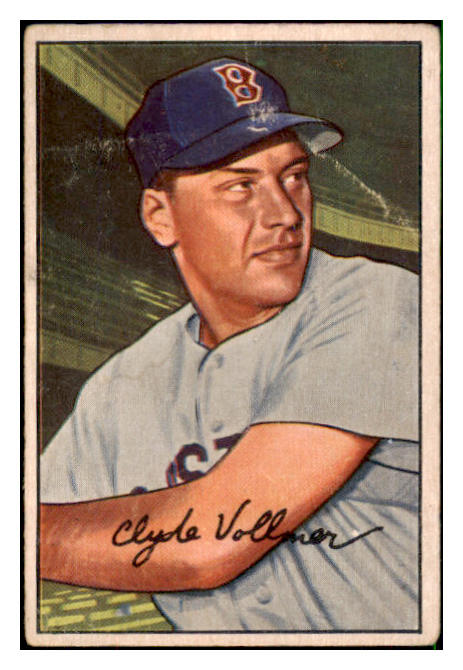 1952 Bowman Baseball #057 Clyde Vollmer Red Sox GD-VG 492801