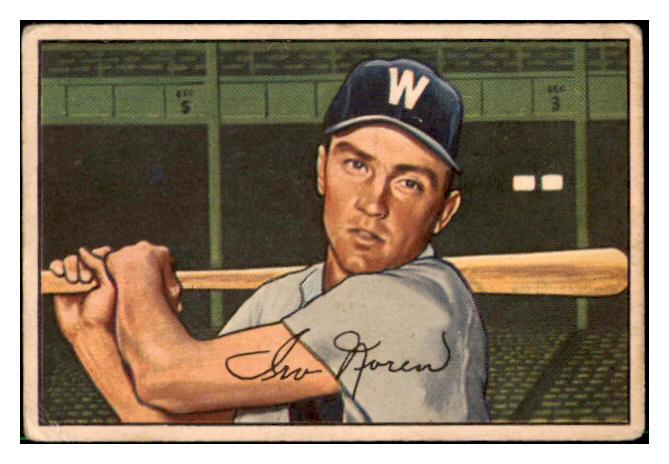 1952 Bowman Baseball #063 Irv Noren Senators VG 492810