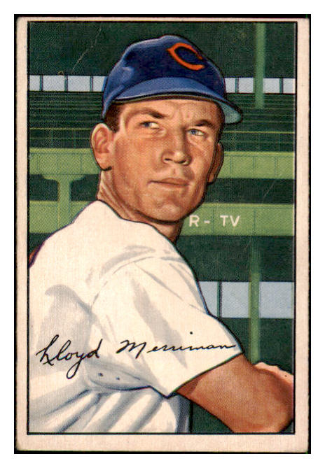 1952 Bowman Baseball #078 Lloyd Merriman Reds VG 492834