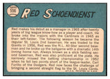 1965 Topps Baseball #556 Red Schoendienst Cardinals EX-MT 493121