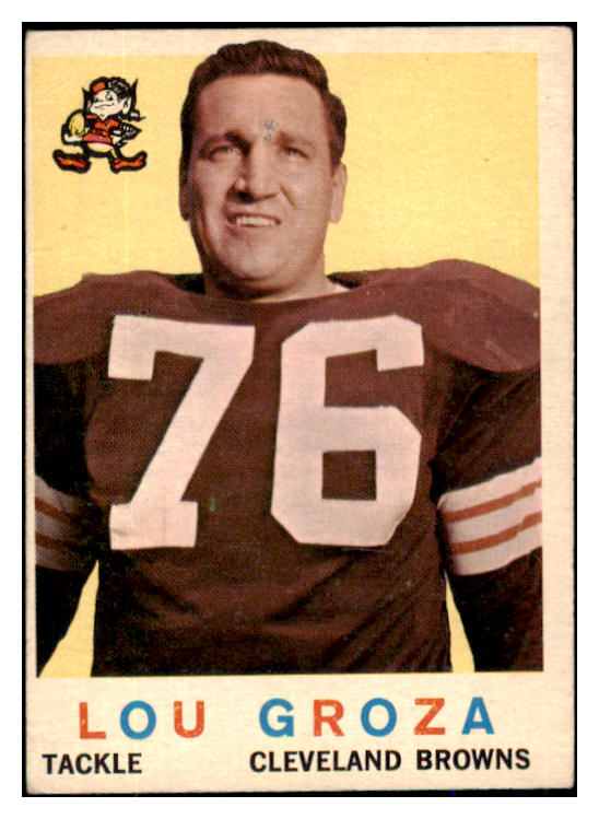 1959 Topps Football #060 Lou Groza Browns VG-EX 493377
