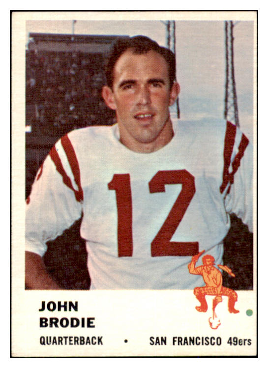1961 Fleer Football #059 John Brodie 49ers EX-MT 493500