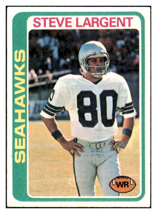1978 Topps Football #443 Steve Largent Seahawks VG 493506