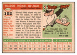 1955 Topps Baseball #102 Wally Westlake Indians EX-MT 493727