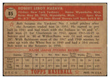 1952 Topps Baseball #085 Bob Kuzava Yankees VG-EX 493854